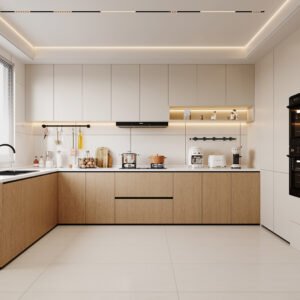 Modern Wood Aluminum Kitchen Cabinet