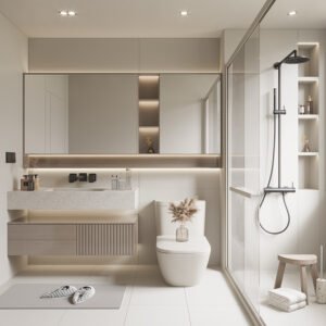 Modern Wall-Mounted Bathroom Vanity