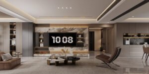 Simple Stone TV Cabinet