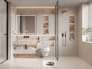 Floating Mirror Bathroom Vanity