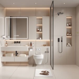 Floating Mirror Bathroom Vanity