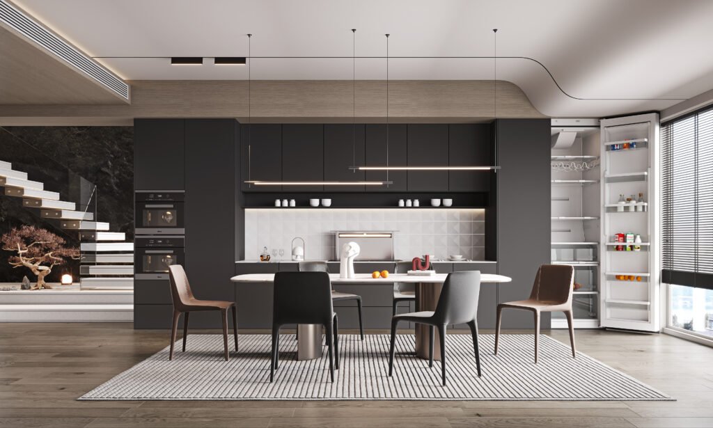 Kitchen and dining