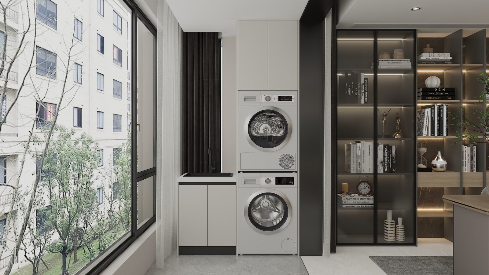 Simplex Laundry Cabinet