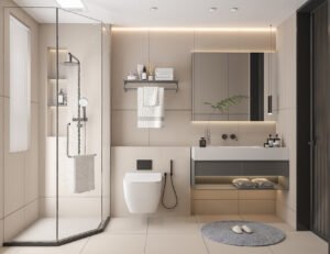 Integrated Sink Bathroom Vanity