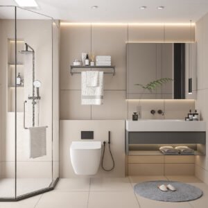 Integrated Sink Bathroom Vanity