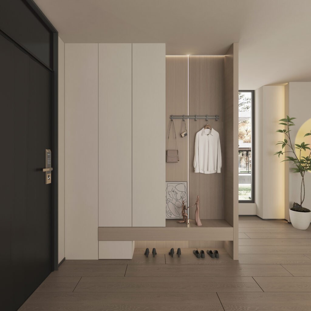 Modern Minimalist Entryway Cabinet