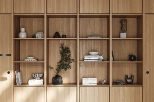 Wood Display Bookcase